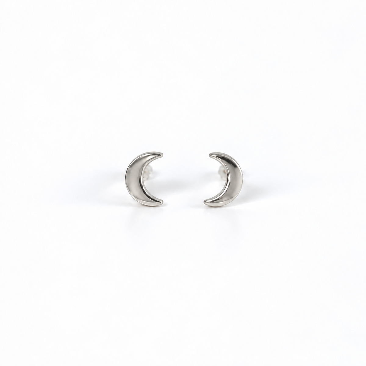 Lunar Screw-Back Stud Earrings