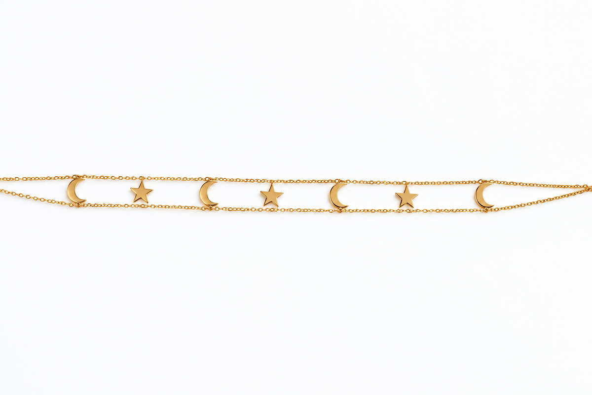 Lunaria Moon & Star Choker