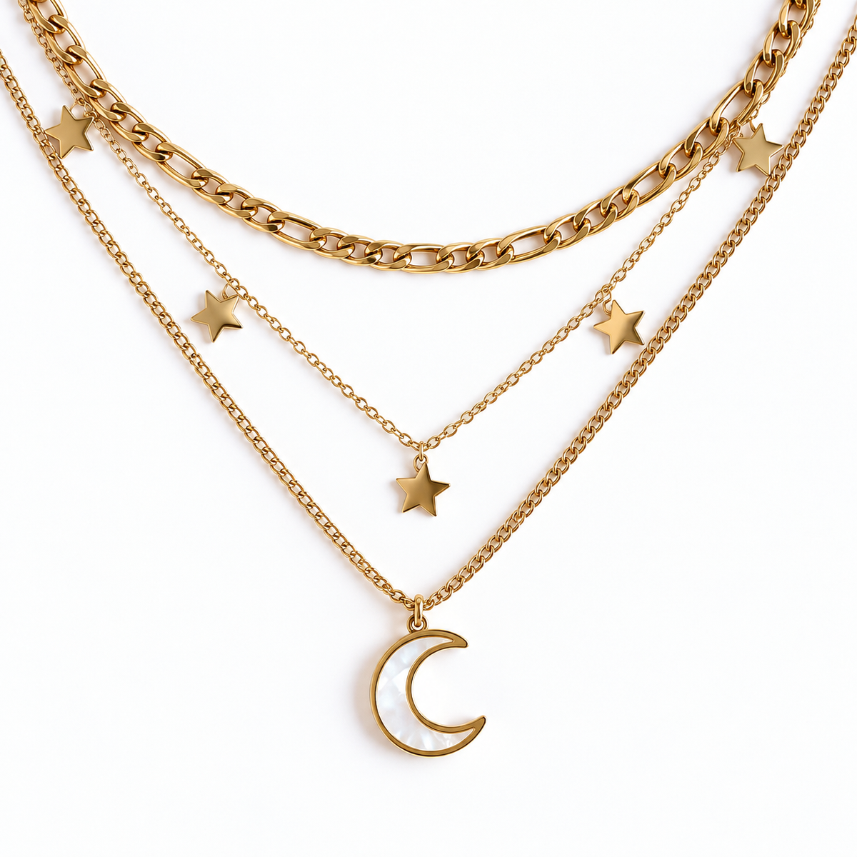 Stellara Triple Layer Necklace