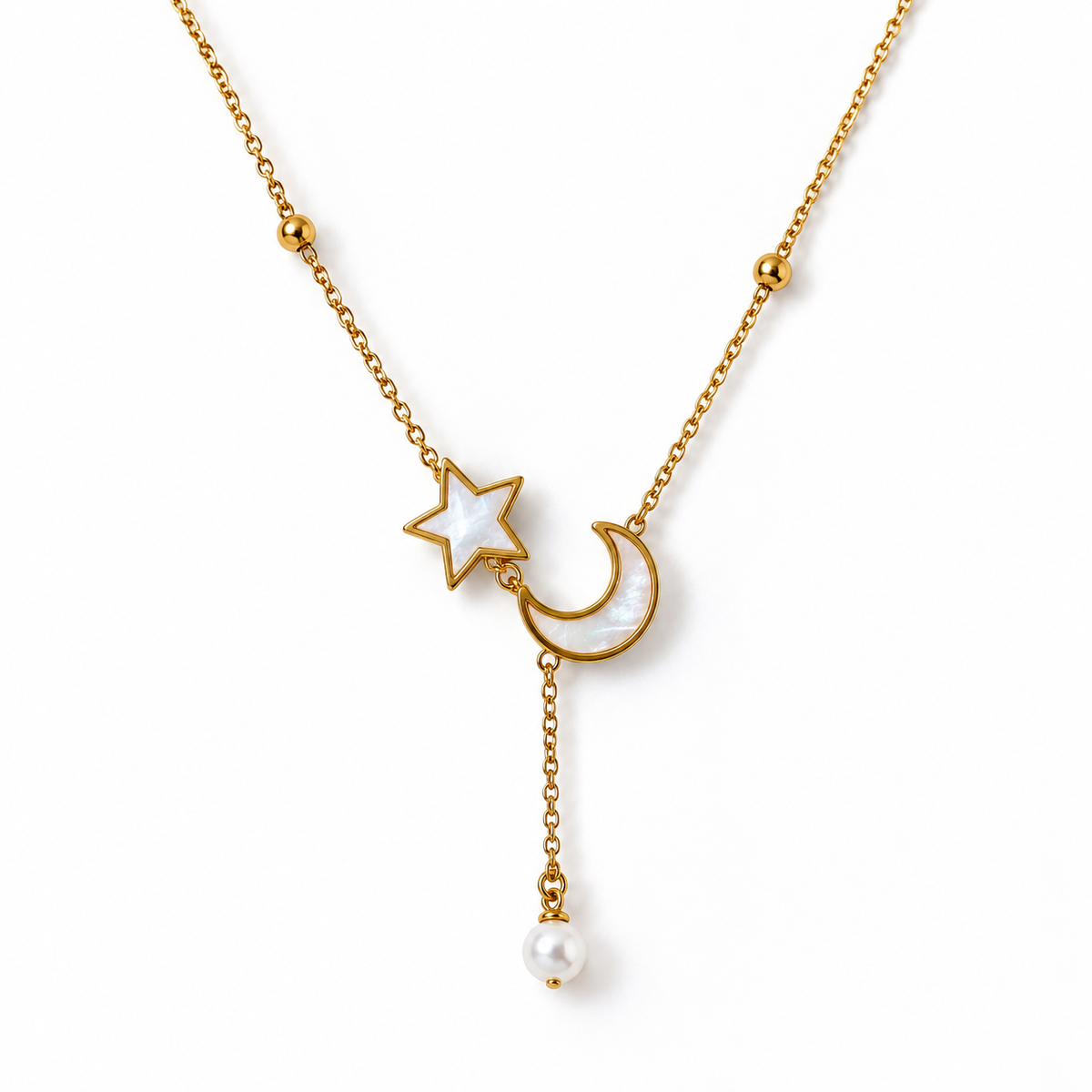 Aurelia Moon & Star Layered Necklace