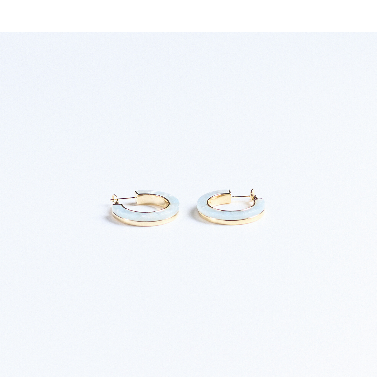 Eleanor Marble Hoops