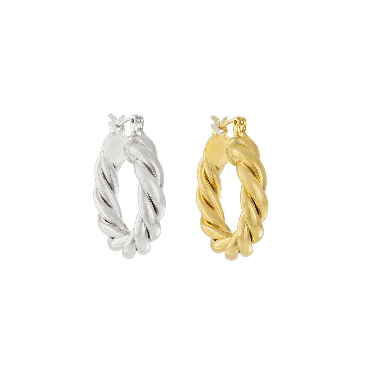 Nadine Twisted Hoops
