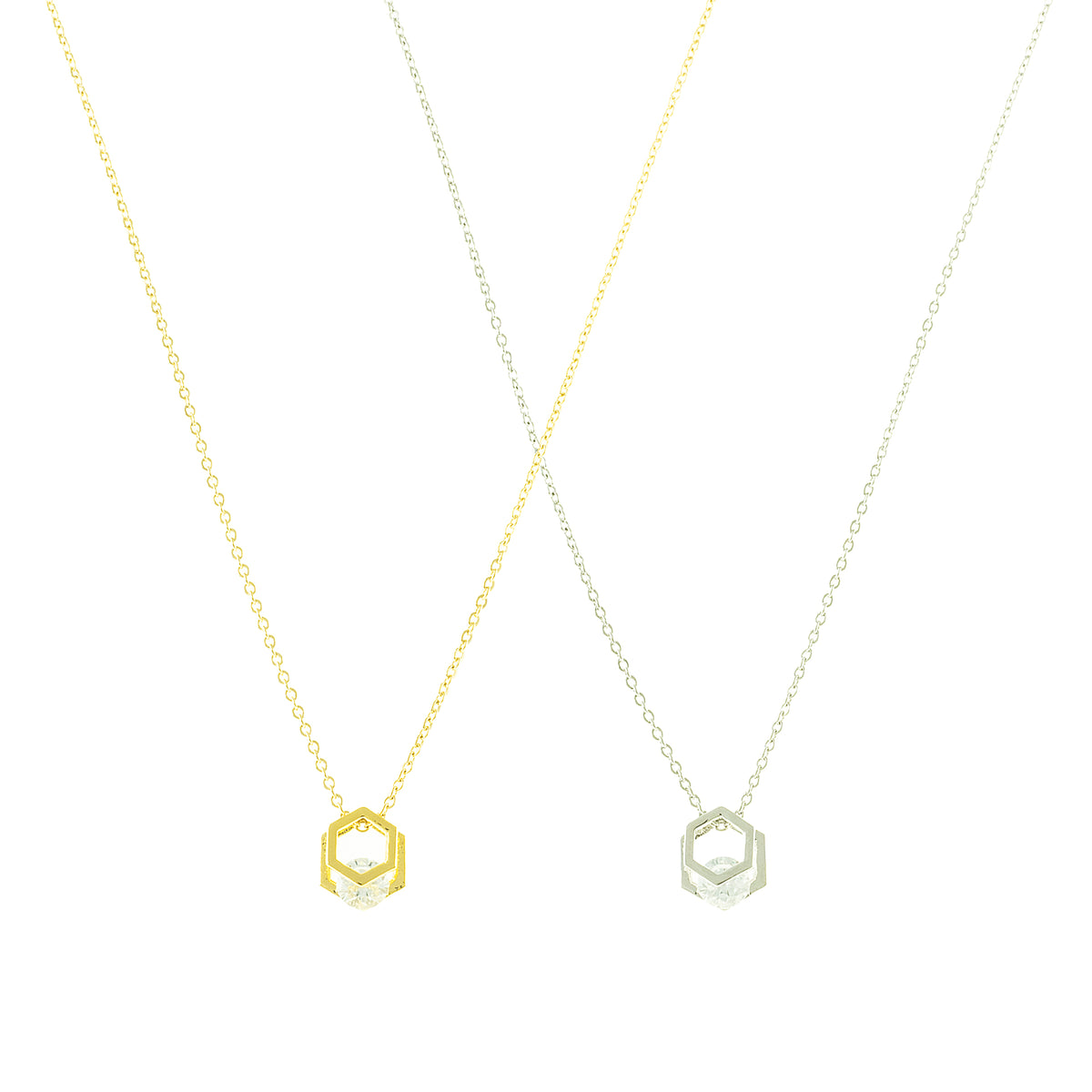 Cressida Hexagon Necklace