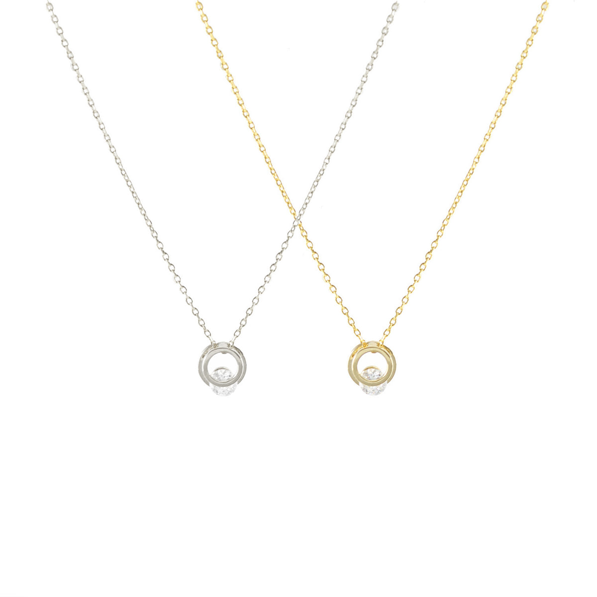 Lenora Halo Necklace