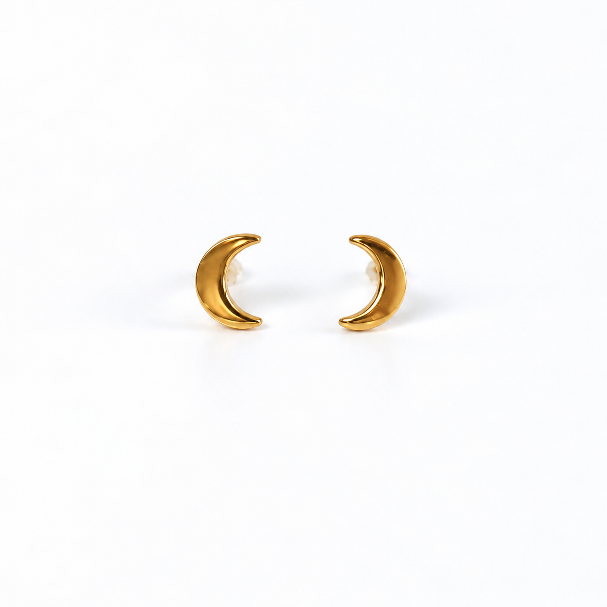 Lunar Screw-Back Stud Earrings