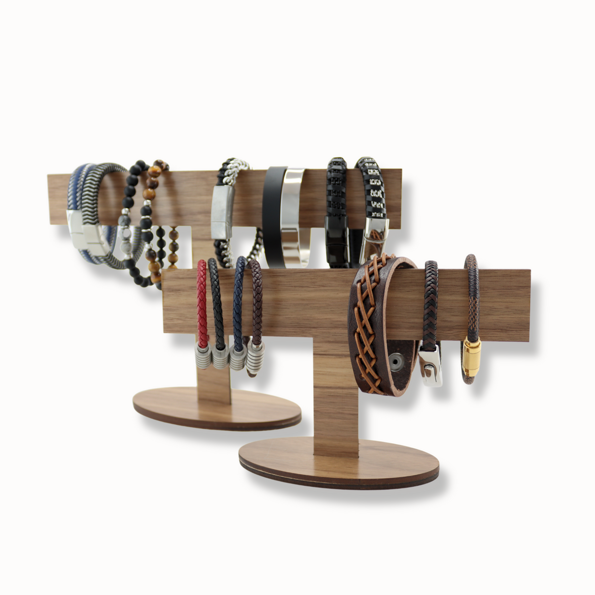 Maple or Walnut Wood bracelet Display