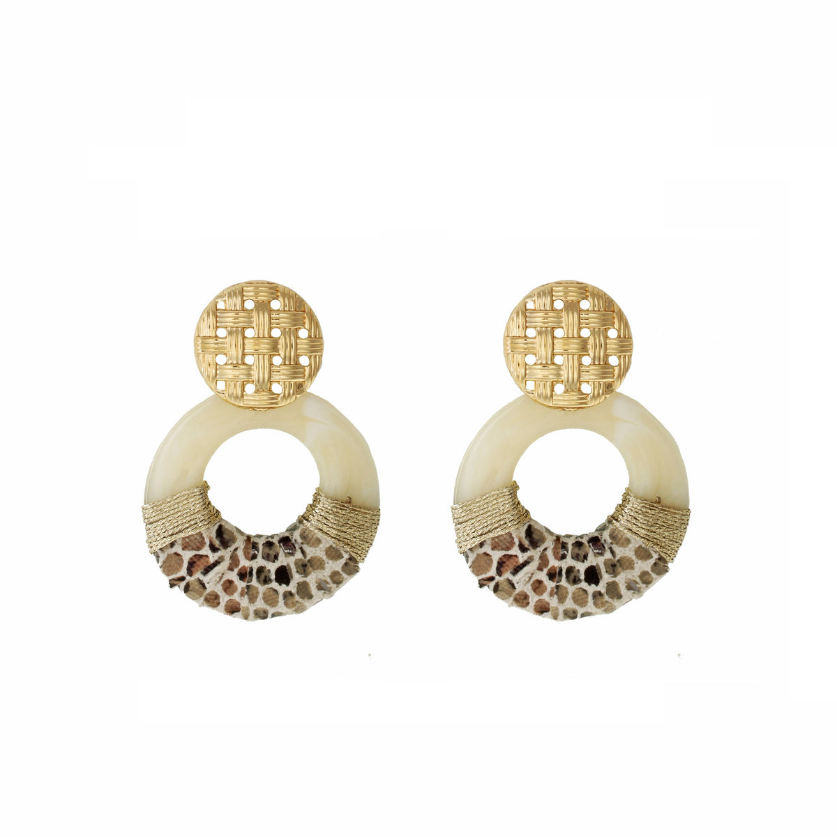 Liesel Woven Hoop Earrings
