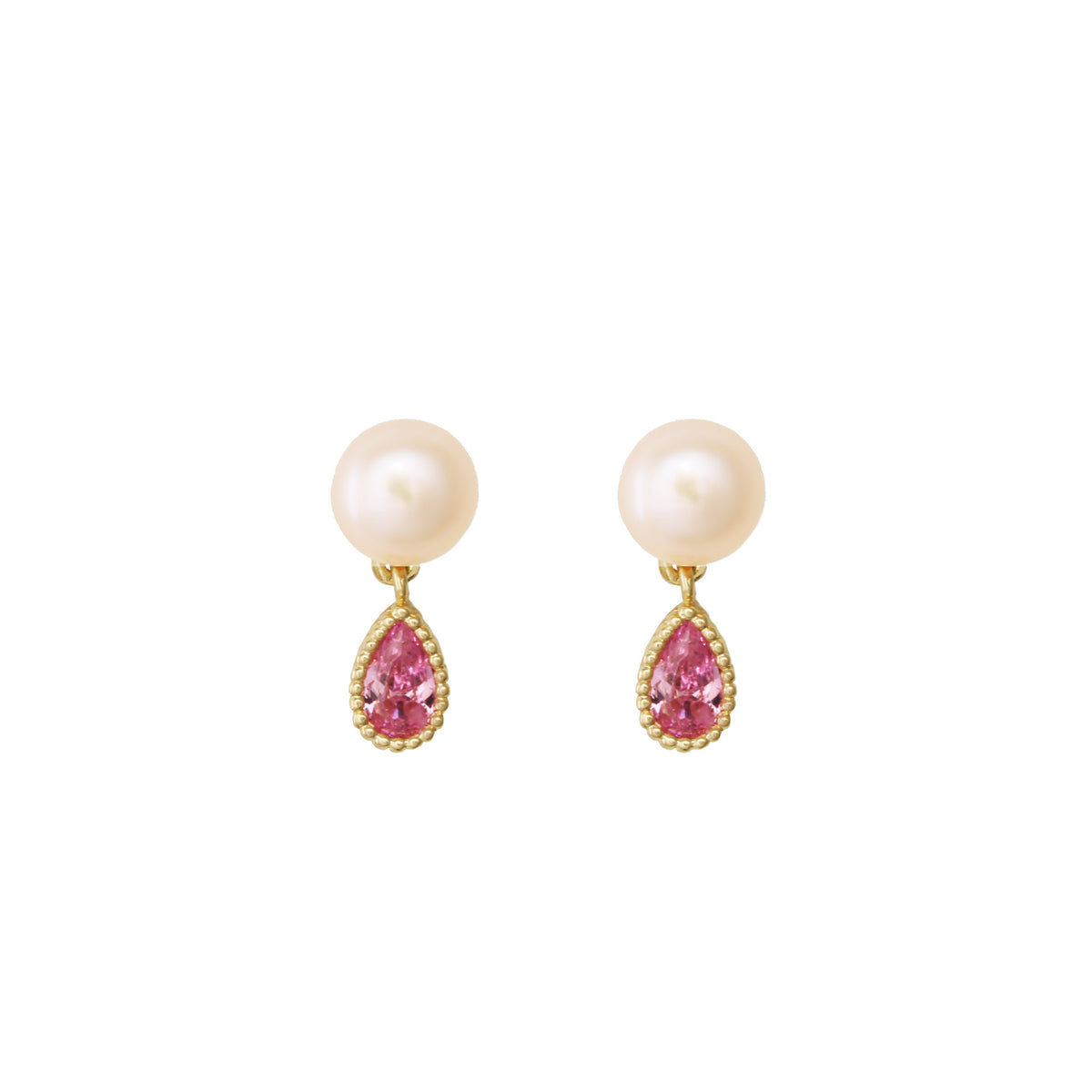 Greta Blush Drop Earrings