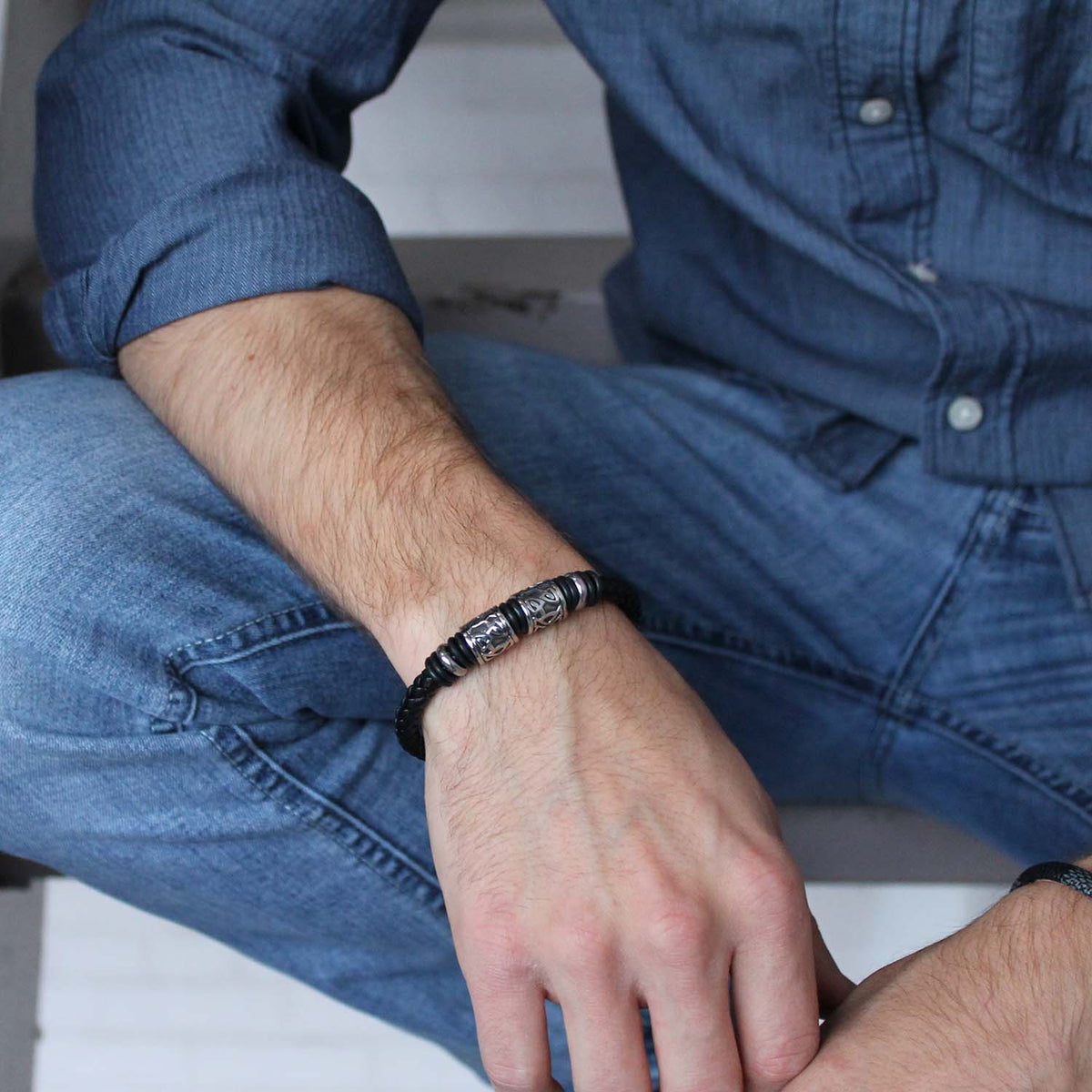 Bracelet en onyx Damaris