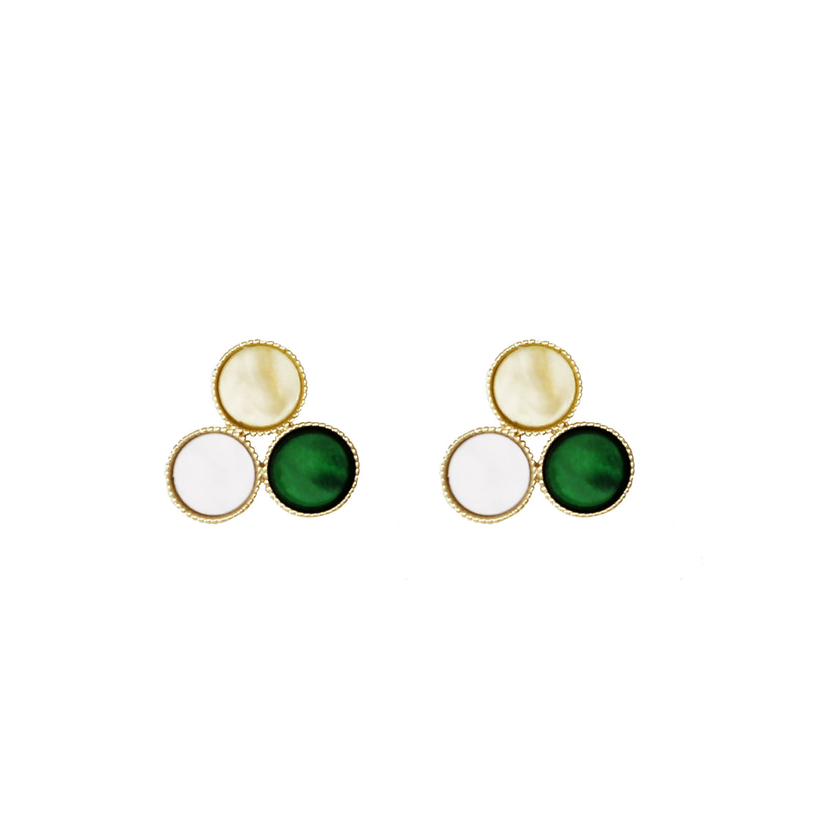 Arabella Tricolor Studs