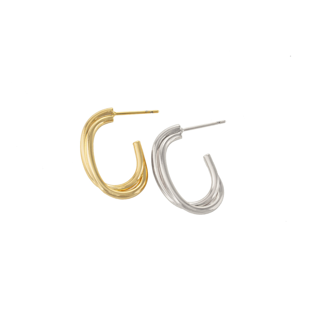 Sylvie Twisted Hoops
