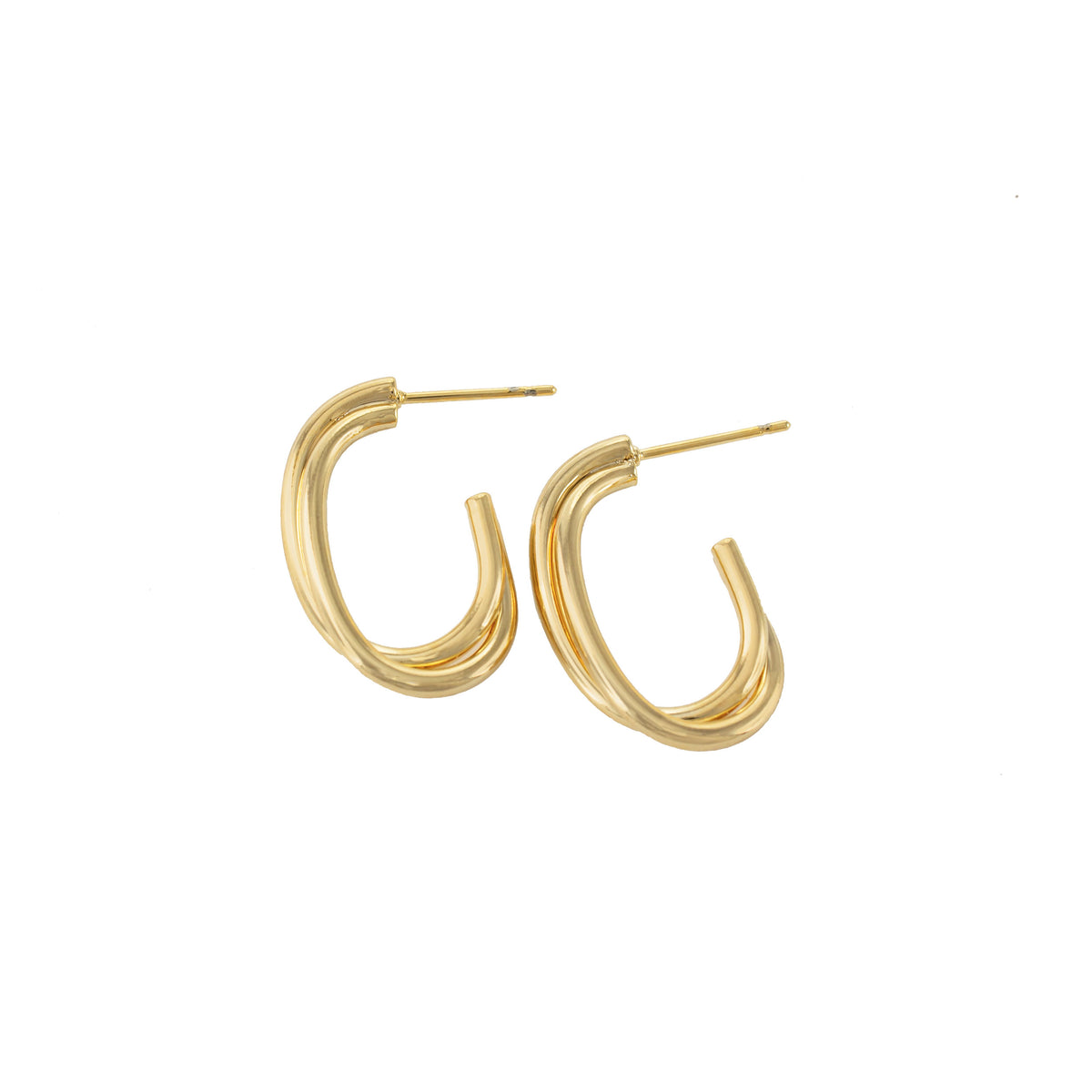 Sylvie Twisted Hoops