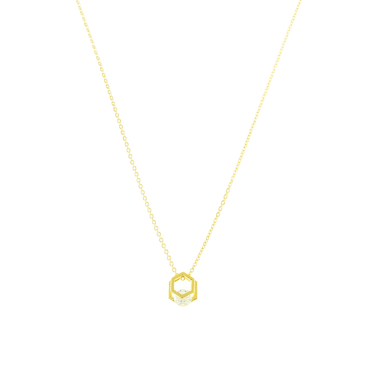 Cressida Hexagon Necklace