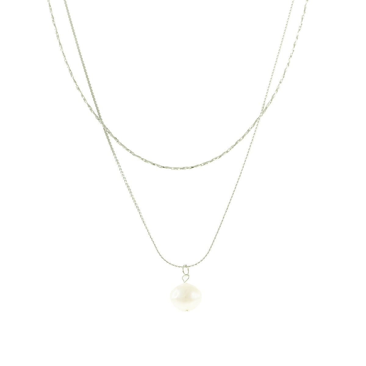 Celina Double Pearl Necklace