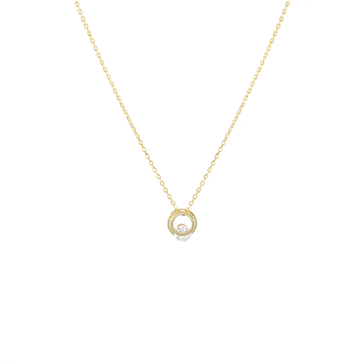 Lenora Halo Necklace