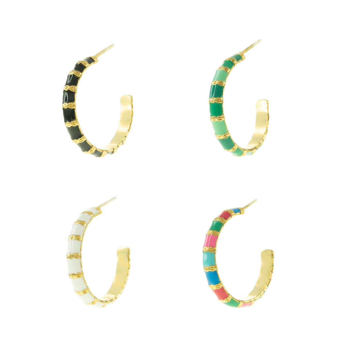 Anwen Enamel Hoops