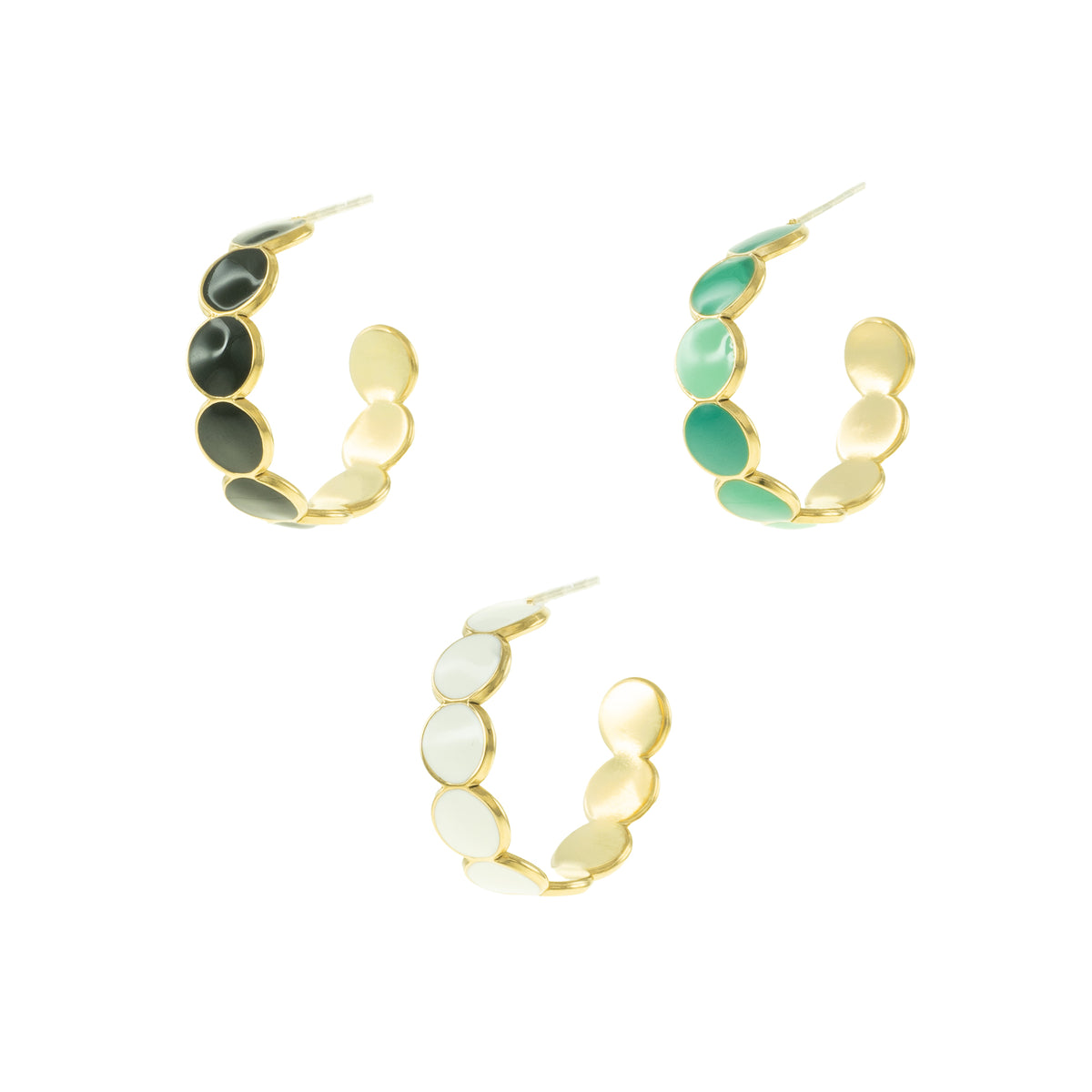 Reina Mosaic Hoops