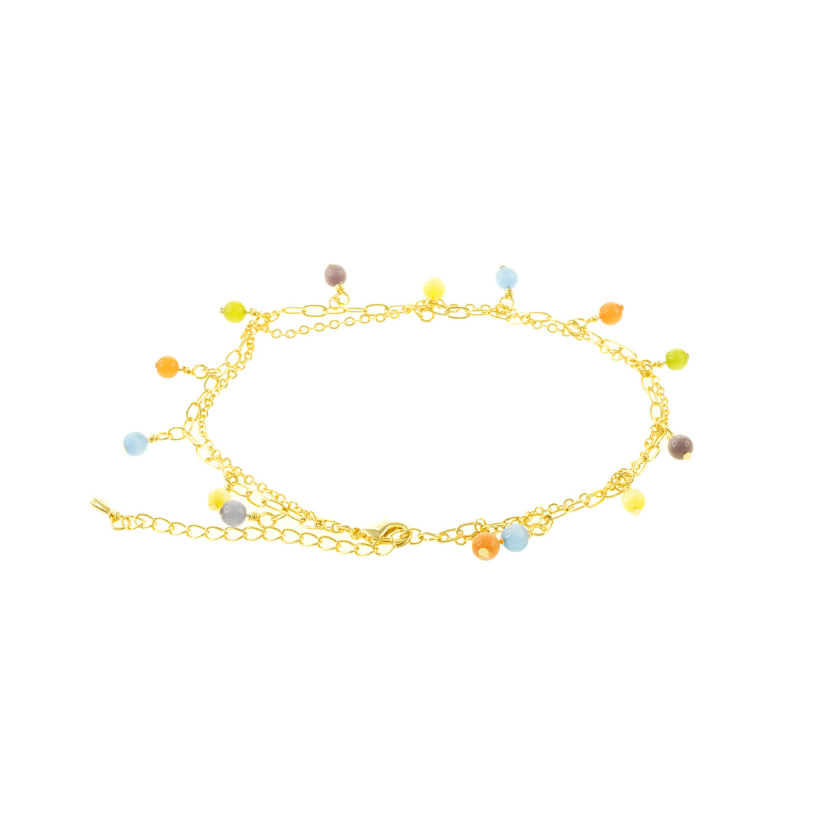 Antonia Pastel Droplet Anklet