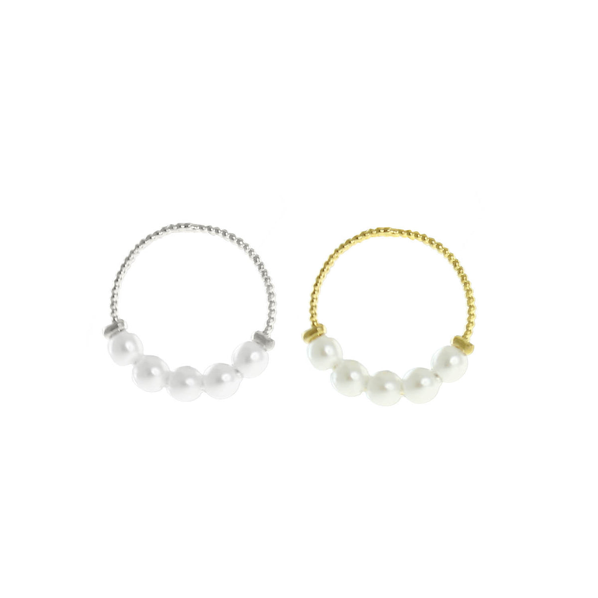 Delphine Pearl Hoop
