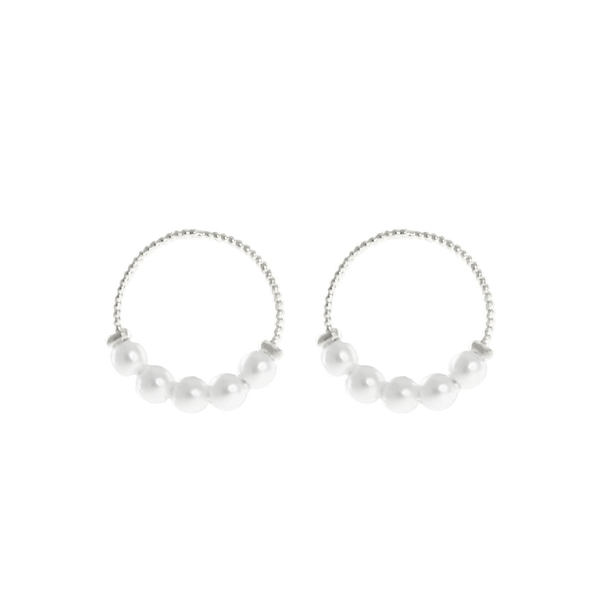 Delphine Pearl Hoop