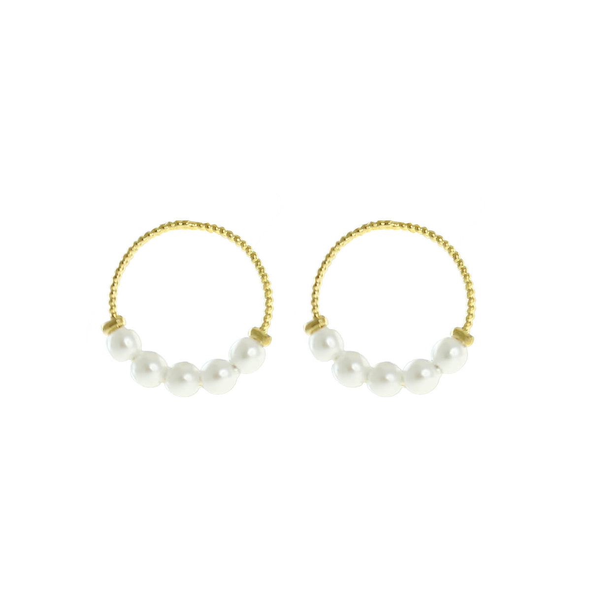 Delphine Pearl Hoop