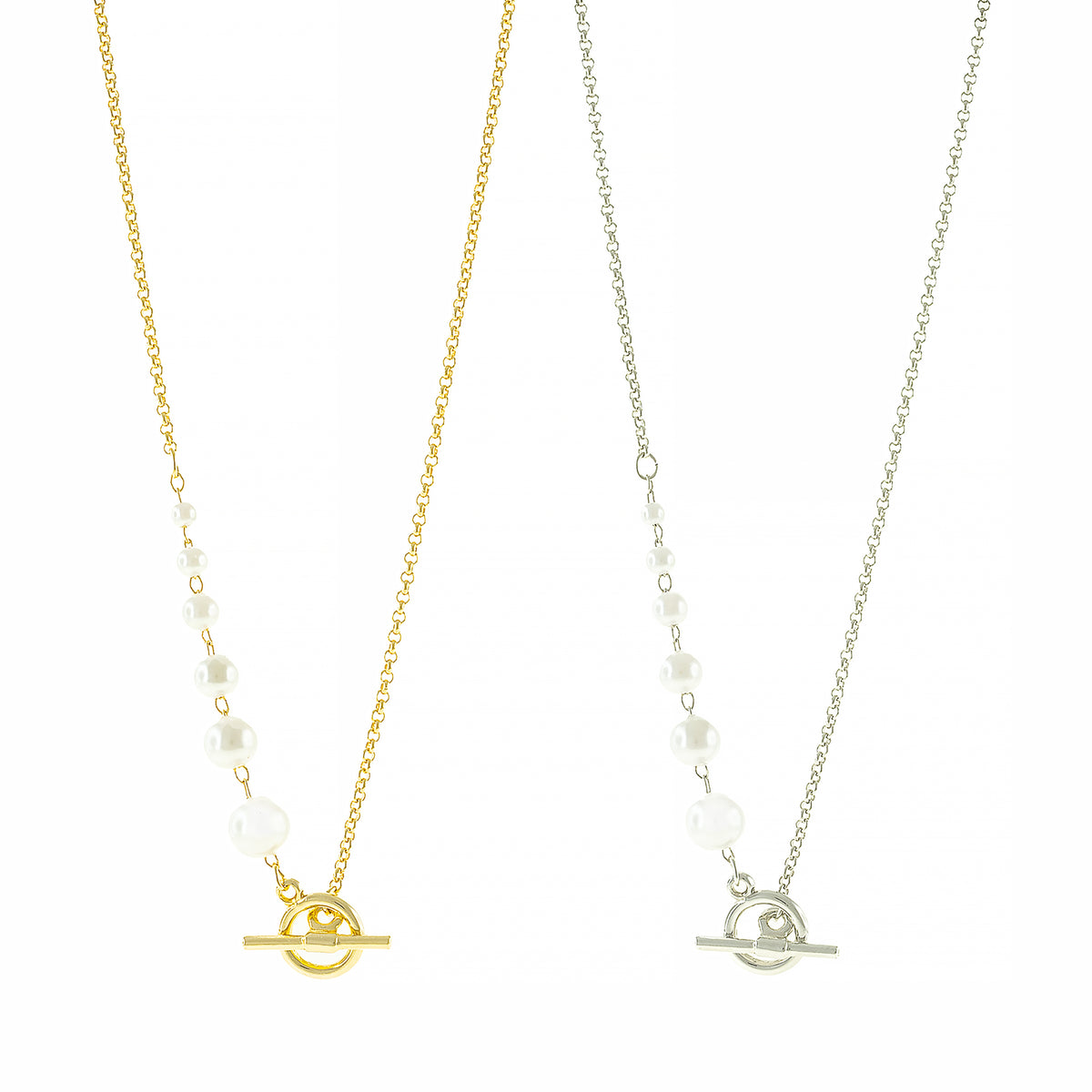Elowen Pearl Toggle Necklace