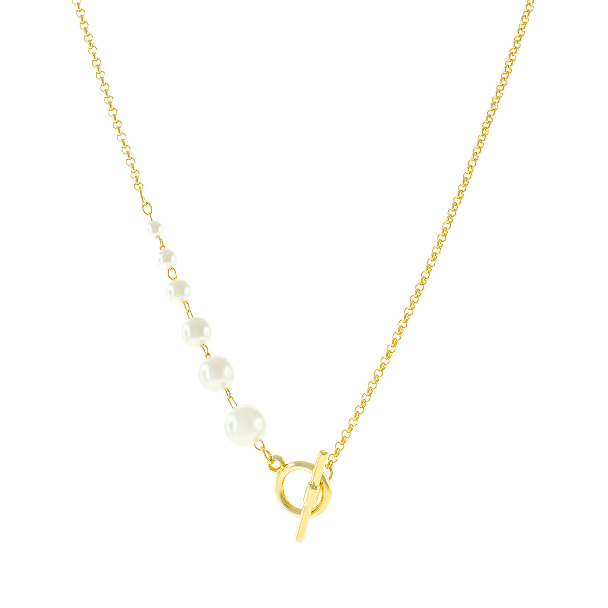Elowen Pearl Toggle Necklace