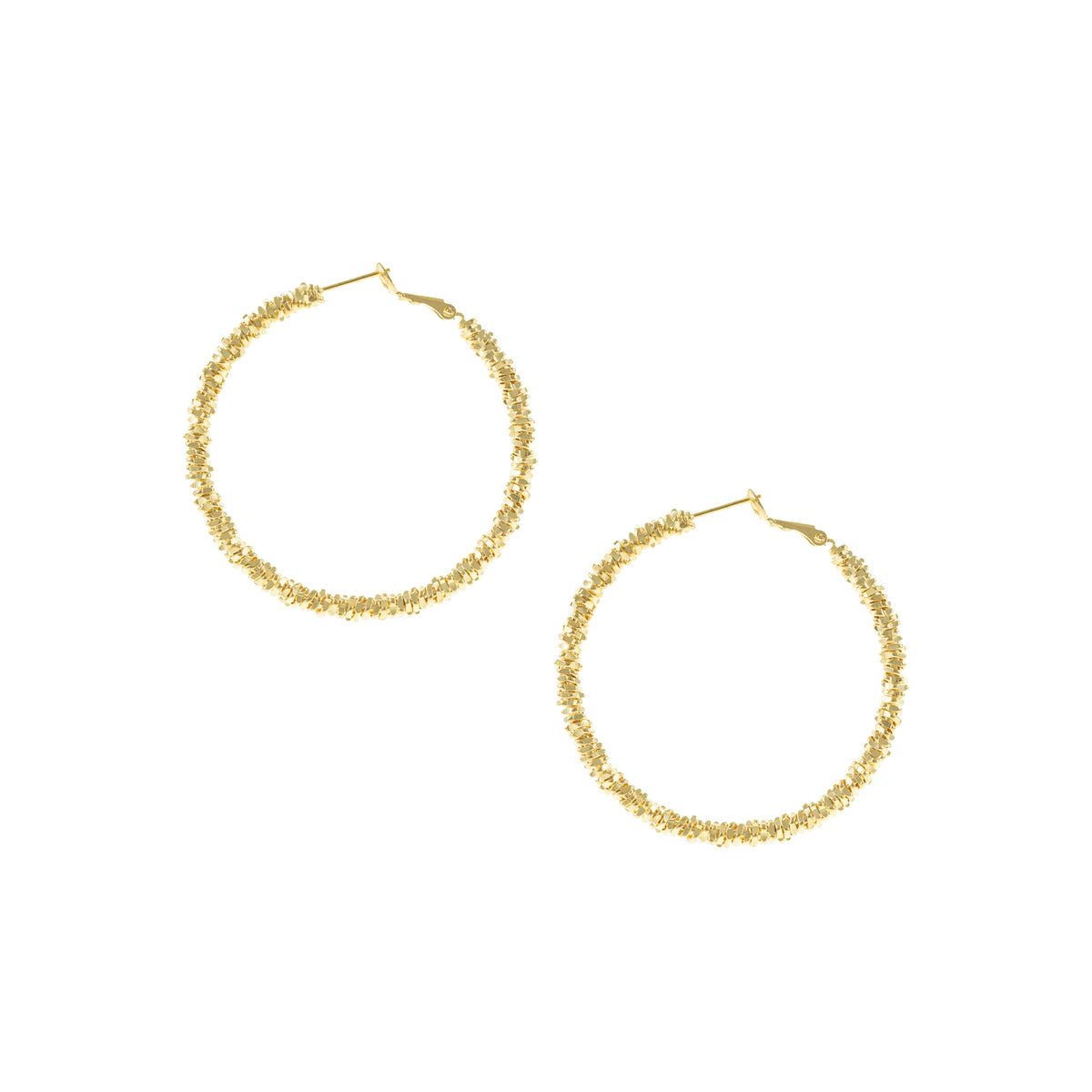Edwina Textured Hoops